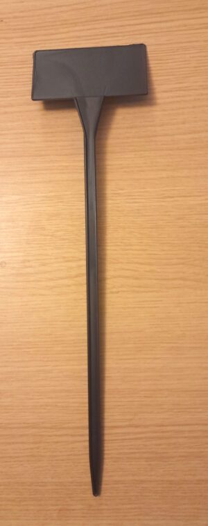 Angled Face Bed Large - 38cm Black Plastic Plant Labels