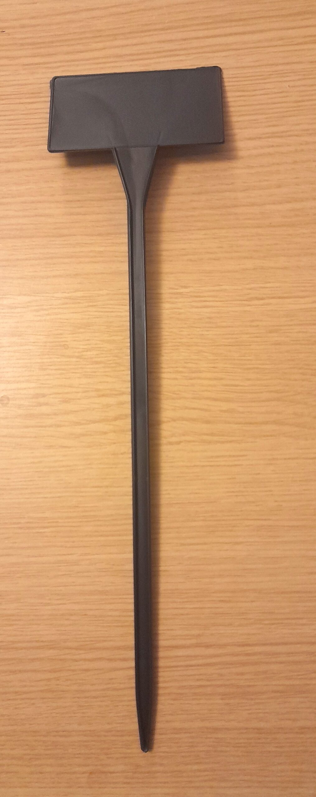 Angled Face Bed Large - 38cm Black Plastic Plant Labels