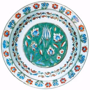 Ashmolean Museum, University of Oxford © Turkish Flowers - Green Background Plate