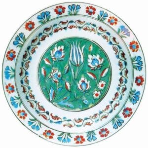 Ashmolean Museum, University of Oxford © Turkish Flowers - Green Background Plate