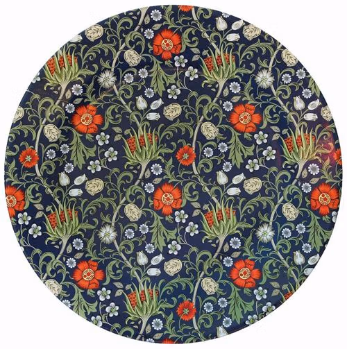 Arts and Crafts - Artichokes with Red Flowers Plate